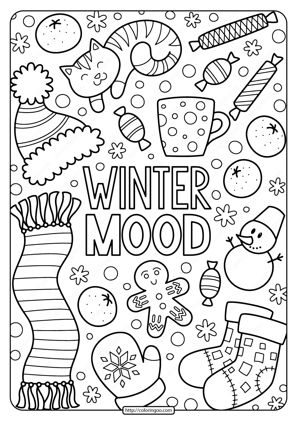 free printable winter pictures to color