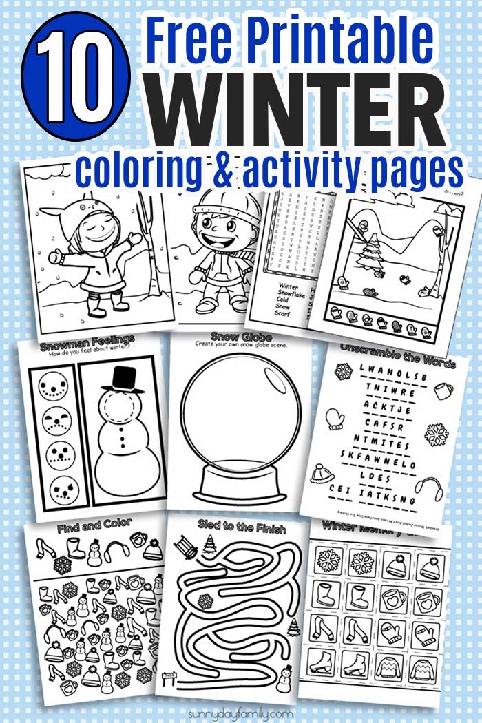 Winter Printable Activities