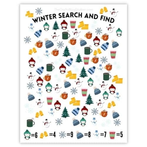 Winter Search And Find Printable For Ages 4 6 Crafty Blog Stalker