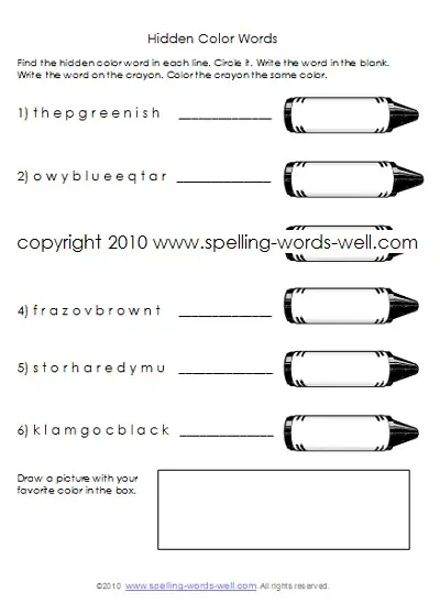 activities for first graders printables
