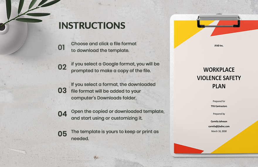 california workplace violence prevention plan template 2024