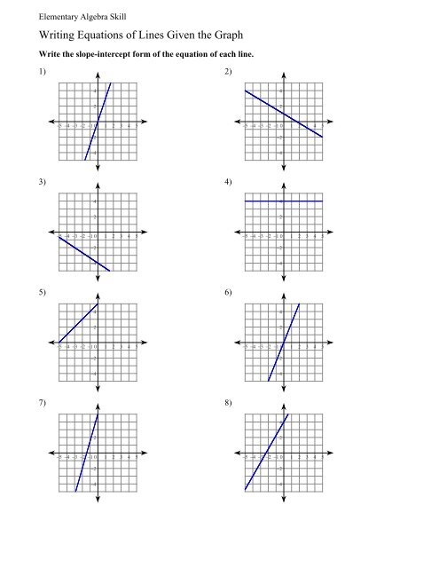 Write Equations Of Lines Worksheet Equations Worksheets
