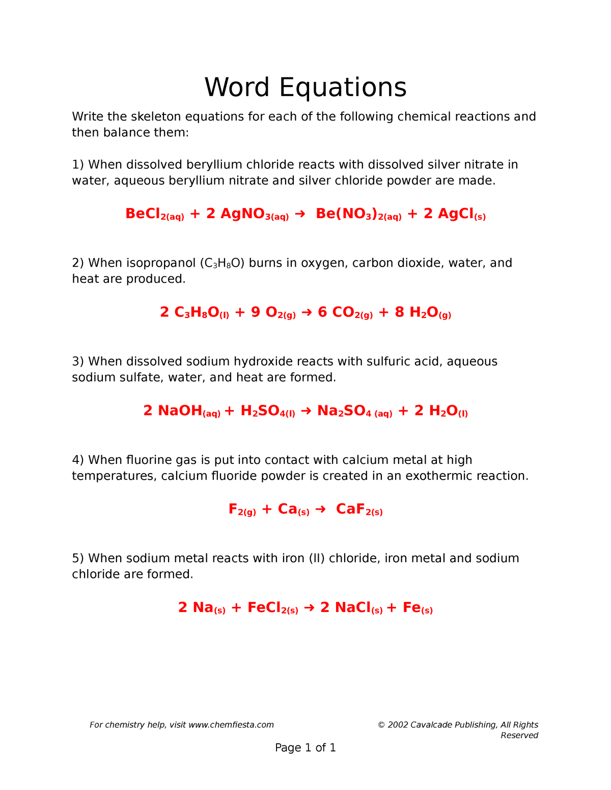 writing equations from word problems worksheet with answers