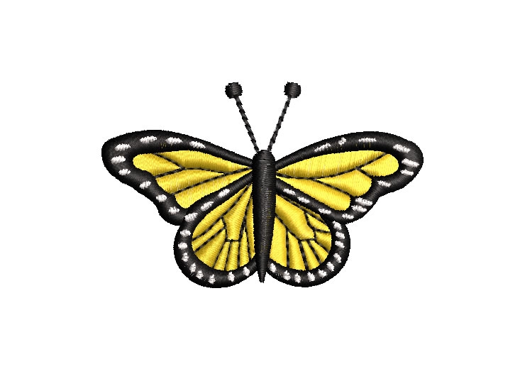 Yellow Butterfly Embroidery Designs Embroidery Designs Packs