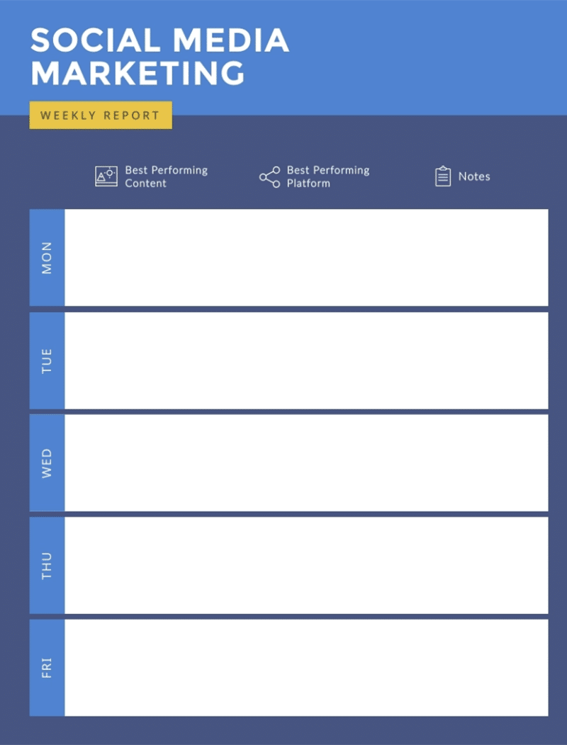 simple social media report template simple social media report template