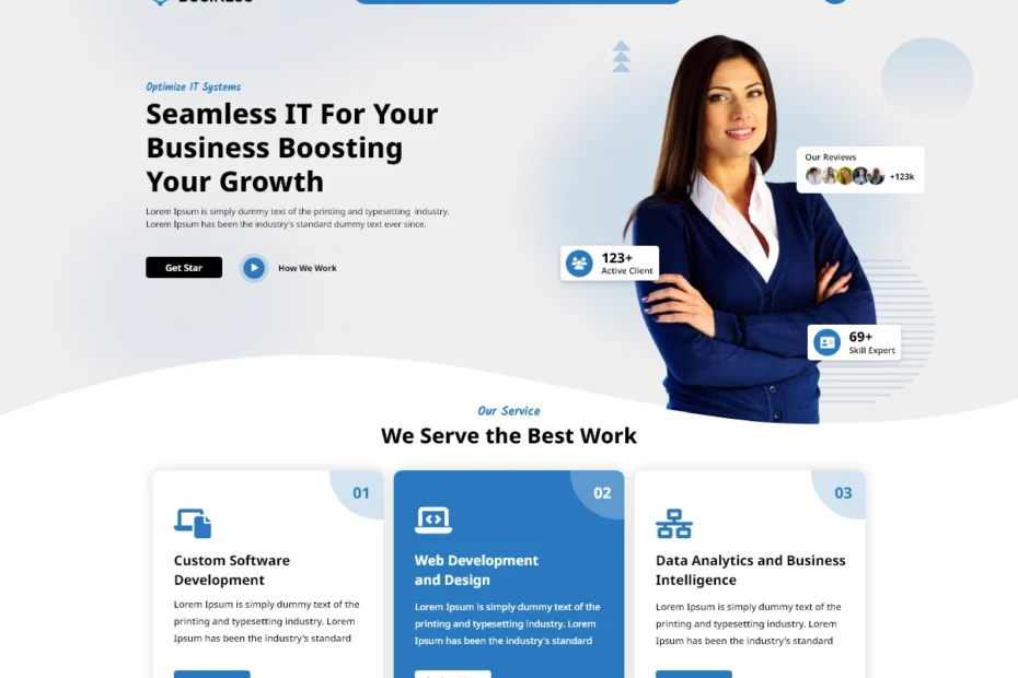 Business Landing Page WordPress Theme WordPress