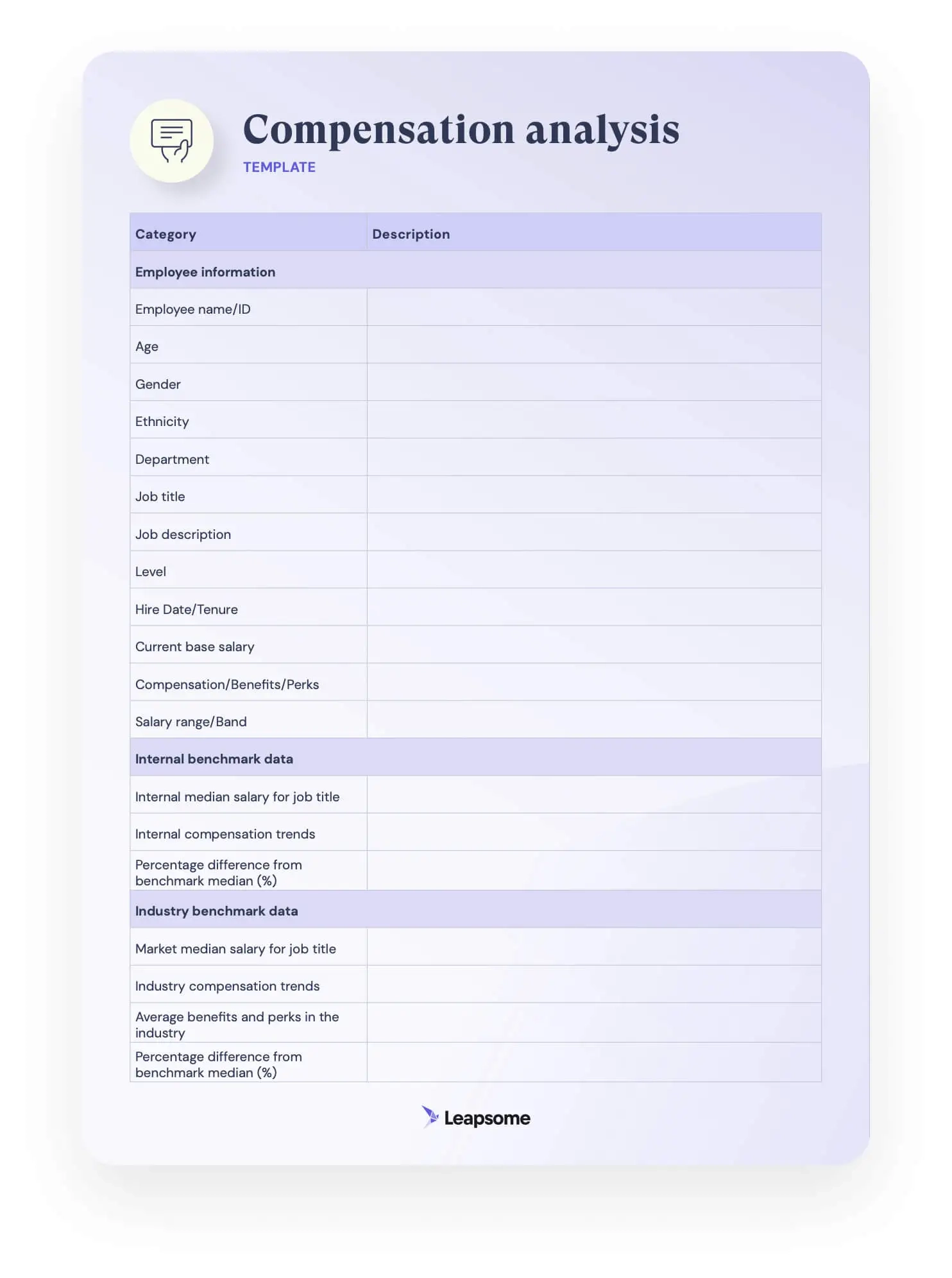 Compensation Analysis Template Step by Step Guide