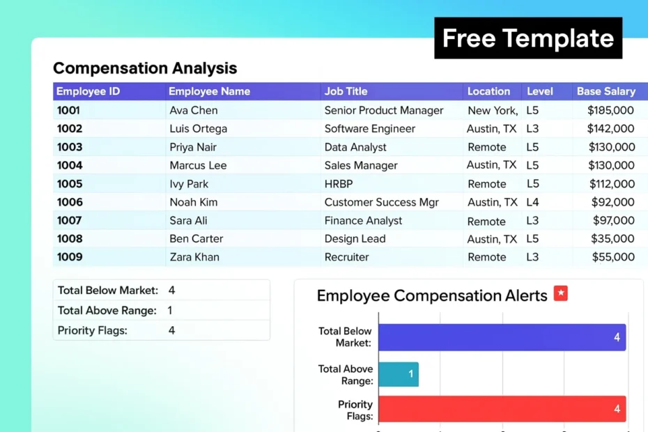 Compensation Analysis Template Template Lattice