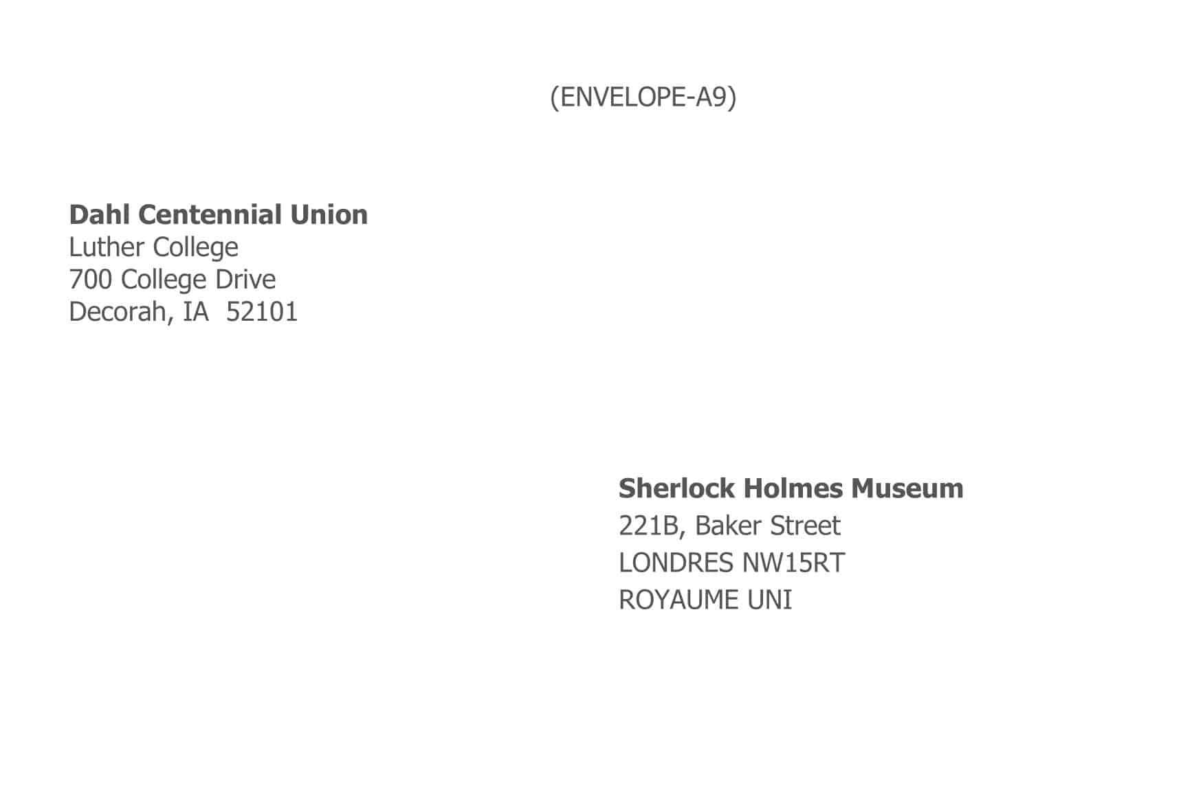 Free Printable Envelope Address Templates Word PDF 