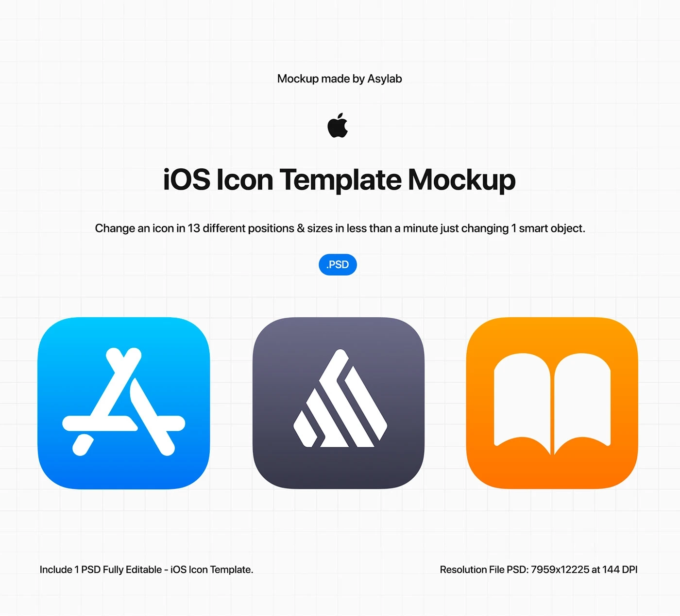 IOS Icon Template Mockup PSD Behance