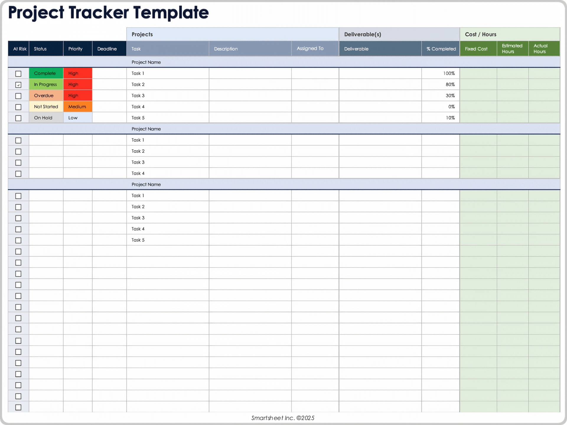 Top Project Management Excel Templates For 2026