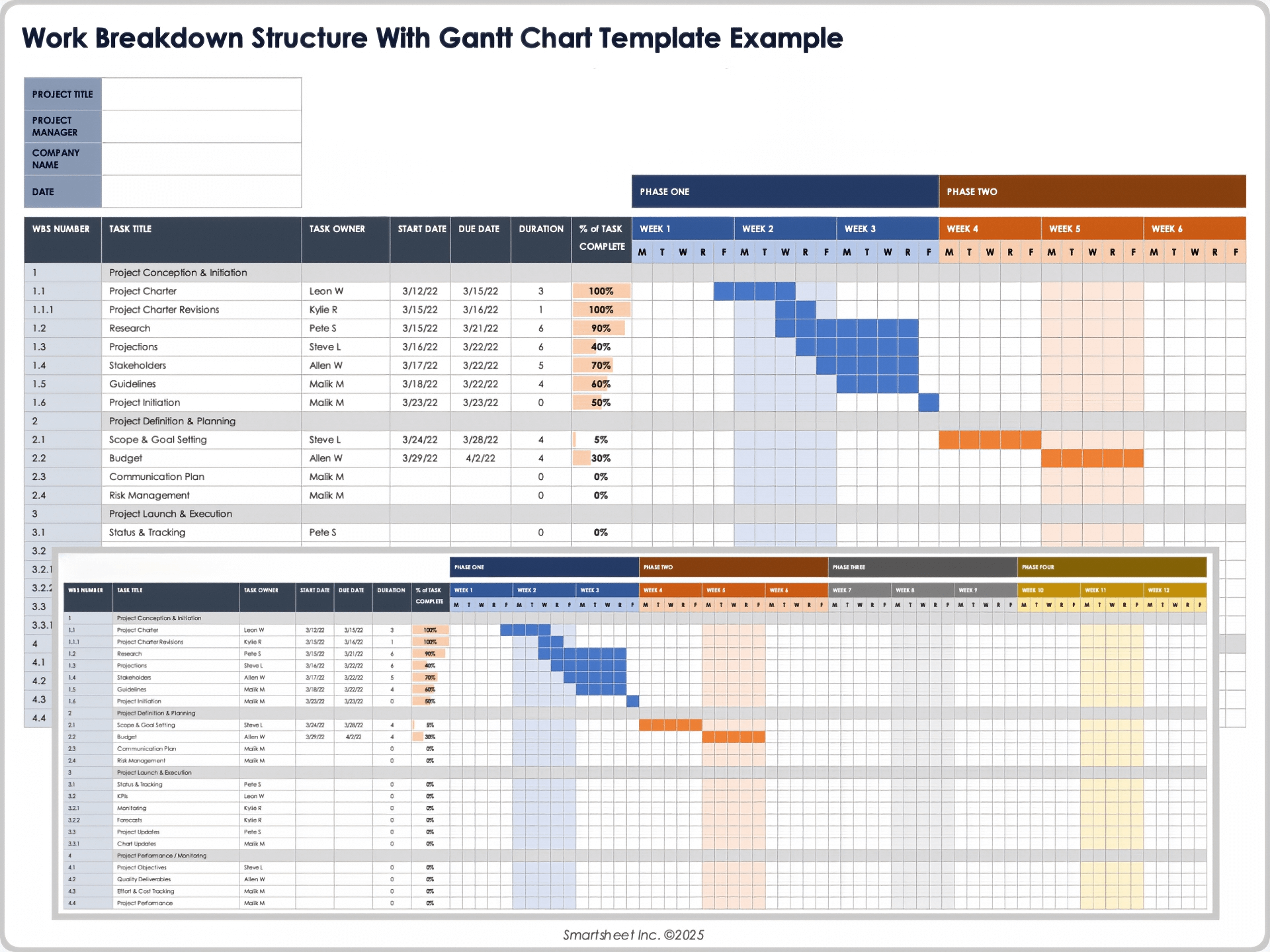 Project Management Excel Templates Free Download