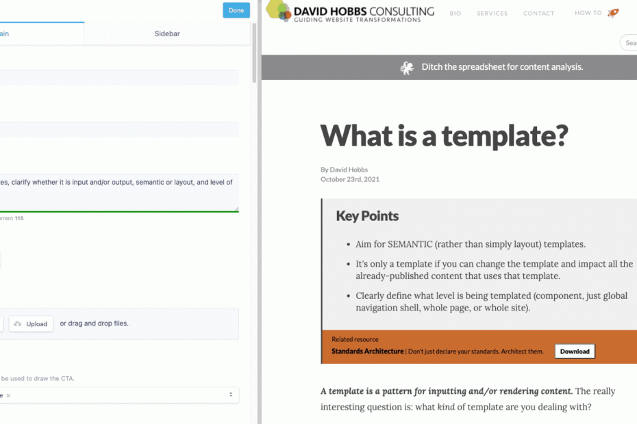 What Is A Template David Hobbs Consulting LLC